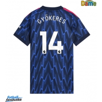 Arsenal Viktor Gyokeres #14 Bortedrakt Dame 2025-26 Kortermet